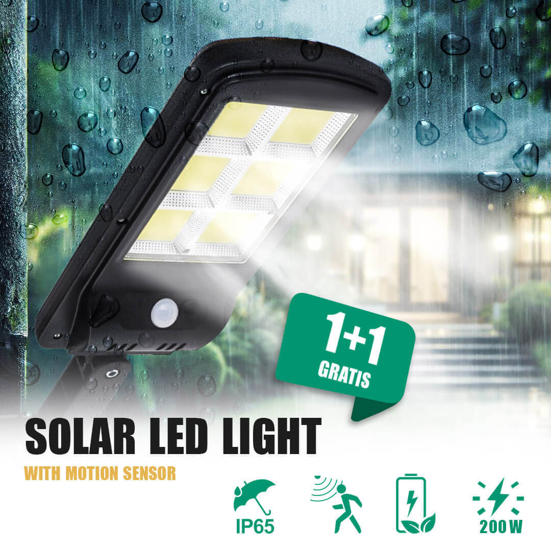 Solarna LED svjetiljka 200W 1+1 Gratis