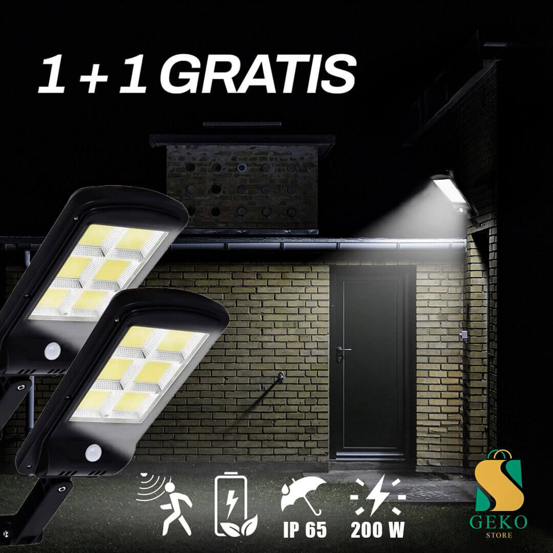 Solarna LED svjetiljka 200W 1+1 Gratis